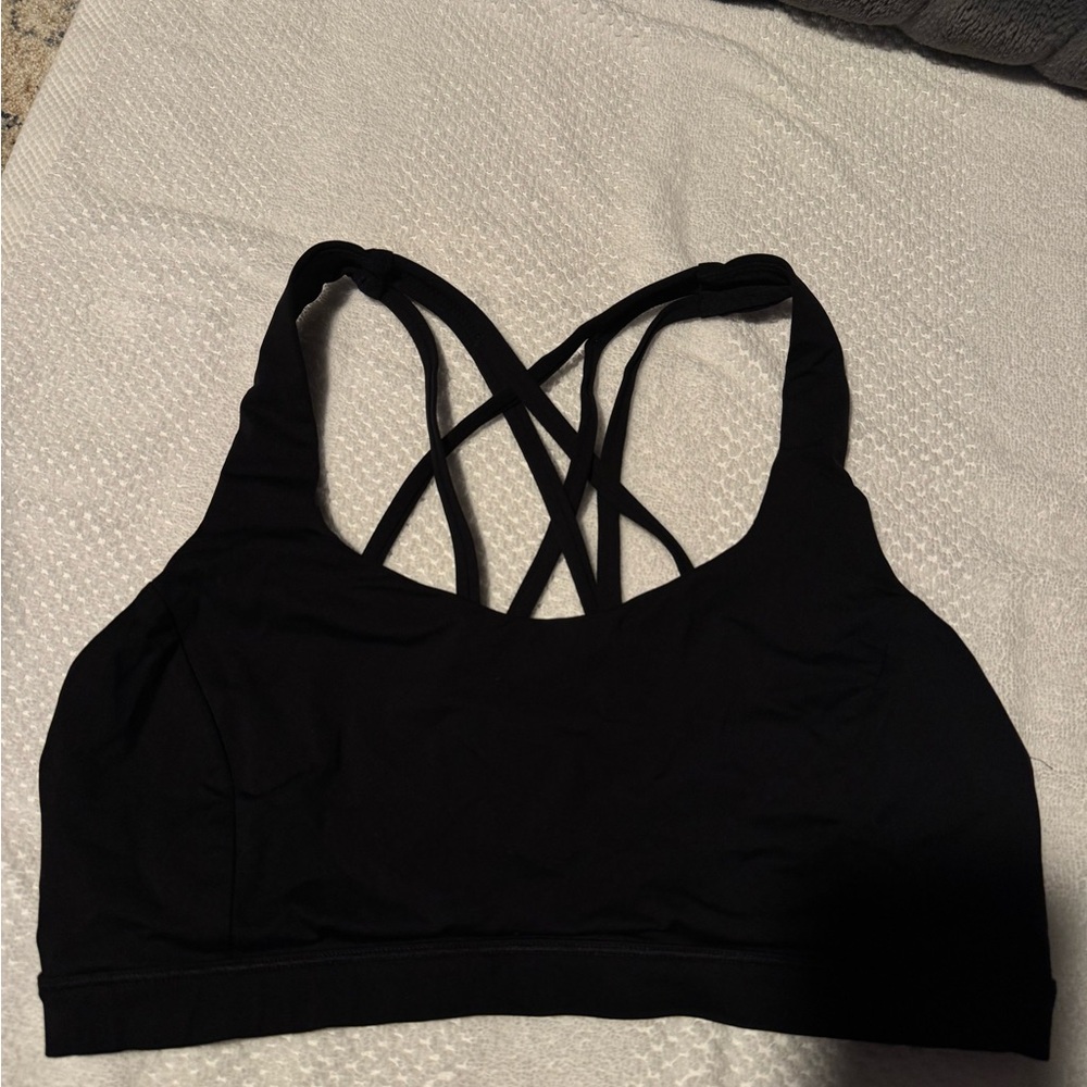 Lululemon Black Strappy Sports Bra
